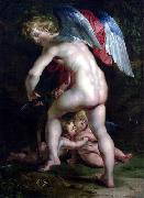 Peter Paul Rubens, Cupid (Eros) Carves the Bow